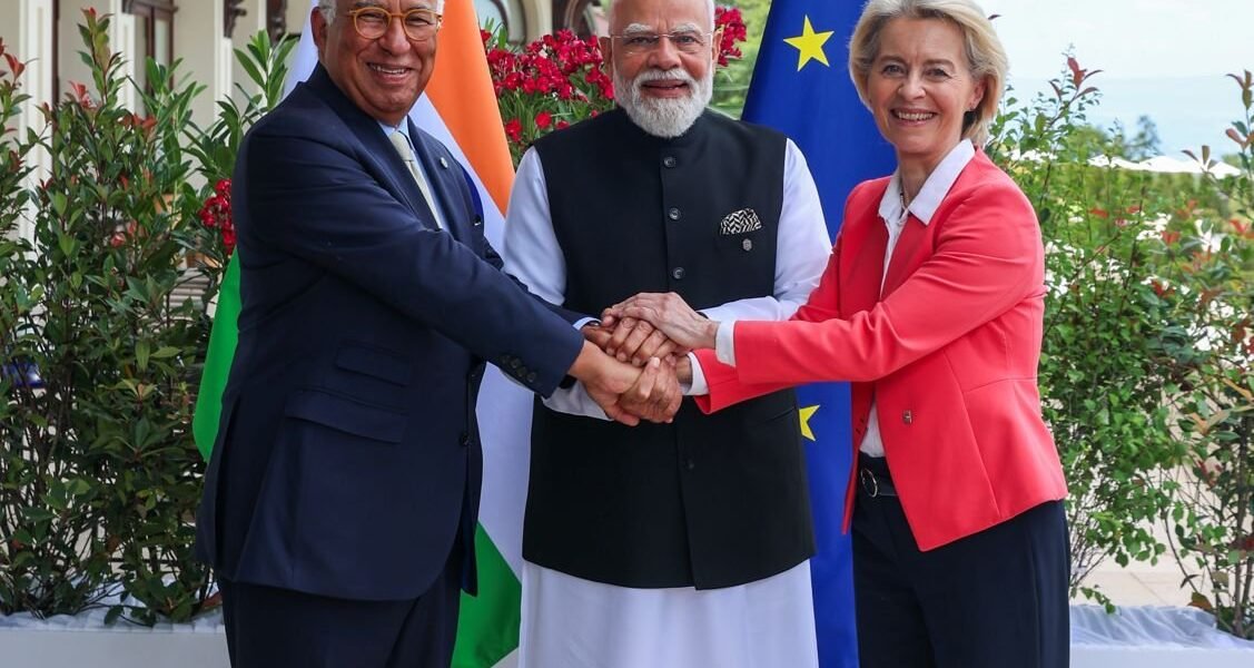 PM Modi held bilateral meetings with European Council President António Costa and European Commission President Ursula von der Leyen on the sidelines of the G7 Summit.