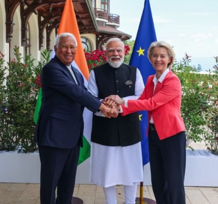 PM Modi held bilateral meetings with European Council President António Costa and European Commission President Ursula von der Leyen on the sidelines of the G7 Summit.