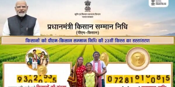 PM Modi released the 23rd installment of the Pradhan Mantri Kisan Samman Nidhi Yojana.