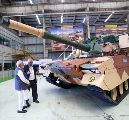 PM Modi visited the Larsen & Toubro (L&T) campus in Hazira, Gujarat.