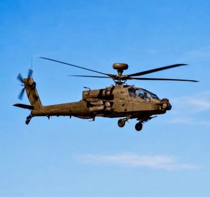 US military Apache helicopter