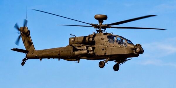 US military Apache helicopter