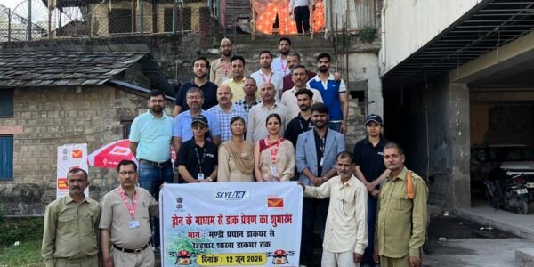 Union Communications Minister Jyotiraditya M. Scindia announced the launch of a drone-based postal service by the Department of Posts in Himachal Pradesh.