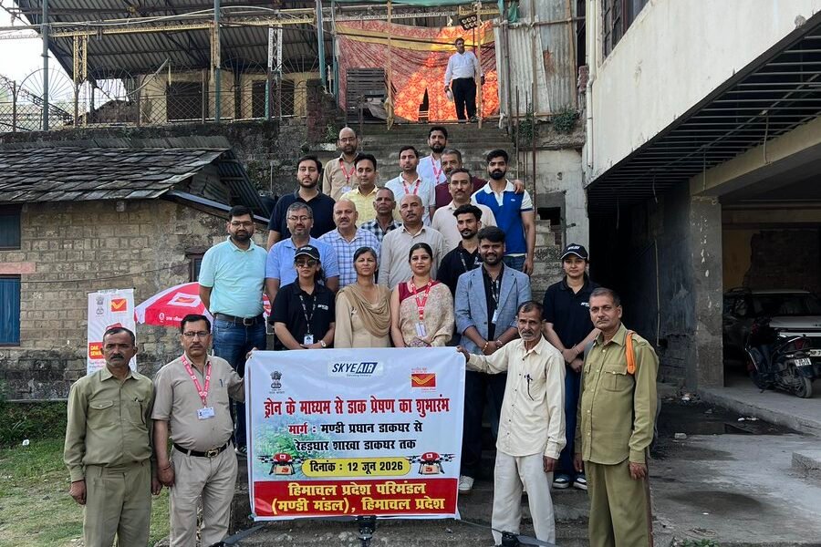 Union Communications Minister Jyotiraditya M. Scindia announced the launch of a drone-based postal service by the Department of Posts in Himachal Pradesh.