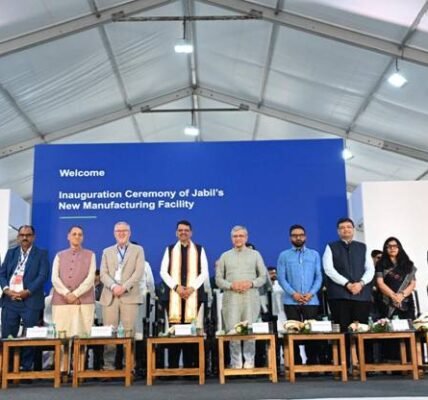 Union Minister Ashwini Vaishnaw inaugurated Jabil new advanced manufacturing plant and an export-oriented data center ecosystem with high employment potential in Pune.