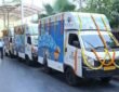 Union Minister Jayant Chaudhary flagged off five new Solar Community Hub Skill Vans today.