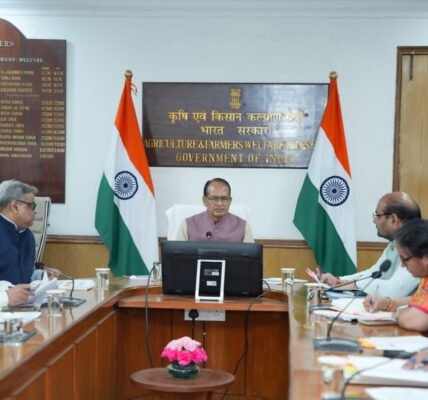 Union Minister Shivraj Singh Chouhan conducted a comprehensive review of nationwide preparations for the 2026 Kharif season during a high-level agricultural review meeting.