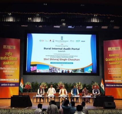 Union Minister Shivraj Singh Chouhan launched the AI-enabled Rural Internal Audit Portal at the National Rural Development Conference