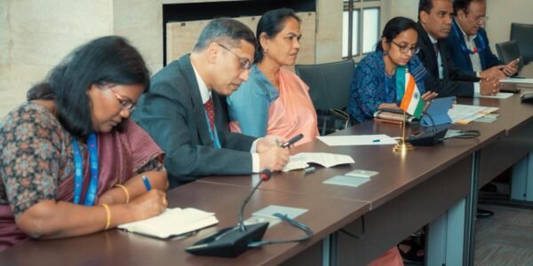 Union Minister Shobha Karandlaje addressed the plenary session of the 114th International Labour Conference held in Geneva.
