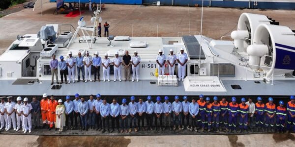 first indigenous Air Cushion Vehicle (ACV) was inducted into the Indian Coast Guard today at the Chowgule Shipyard in Goa