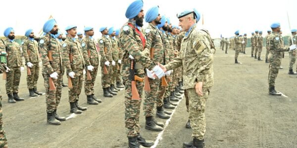 651 Indian soldiers serving under the United Nations in the DRC were awarded the UN Medal.