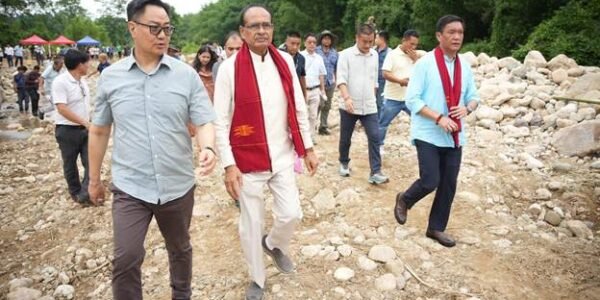 Amidst the severe floods in Arunachal Pradesh, the Union Minister and the Chief Minister conducted aerial and ground surveys of the affected areas to take stock of the situation.