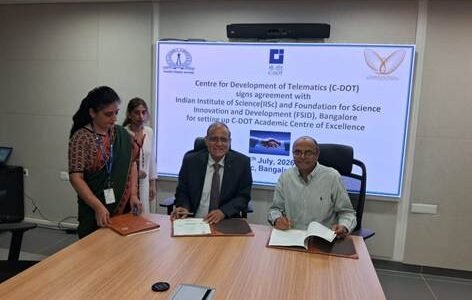 C-DOT signed an agreement with IISc Bengaluru and FSID to establish a C-DOT Centre of Excellence.