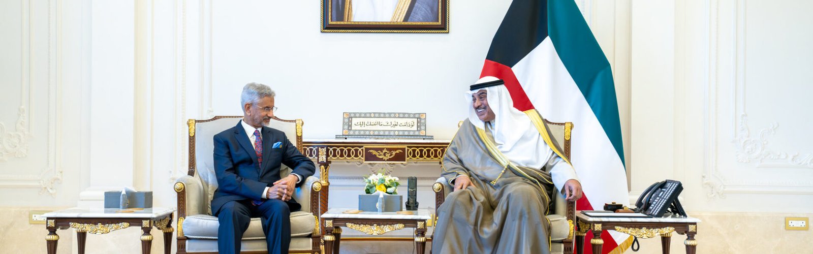 EAM Dr. Jaishankar met with the Crown Prince of Kuwait, Sheikh Sabah Al-Khaled Al-Sabah.