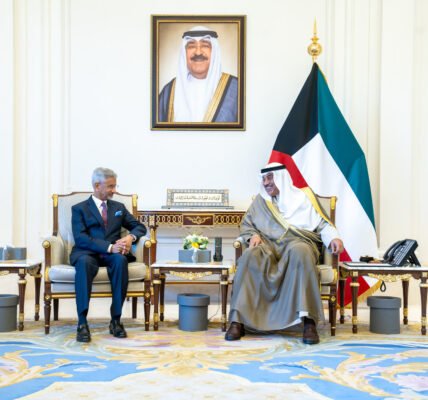 EAM Dr. Jaishankar met with the Crown Prince of Kuwait, Sheikh Sabah Al-Khaled Al-Sabah.