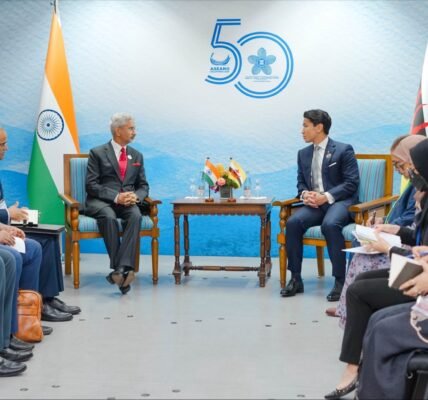EAM S. Jaishankar discussed enhancing bilateral cooperation during a meeting with Brunei Foreign Minister Prince Abdul Mateen.