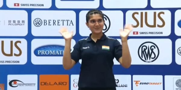Esha Singh won the gold medal in the women 25m pistol event at the ISSF World Cup