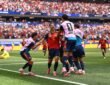 FIFA World Cup Spain reached the semi-finals by defeating Belgium 2-1