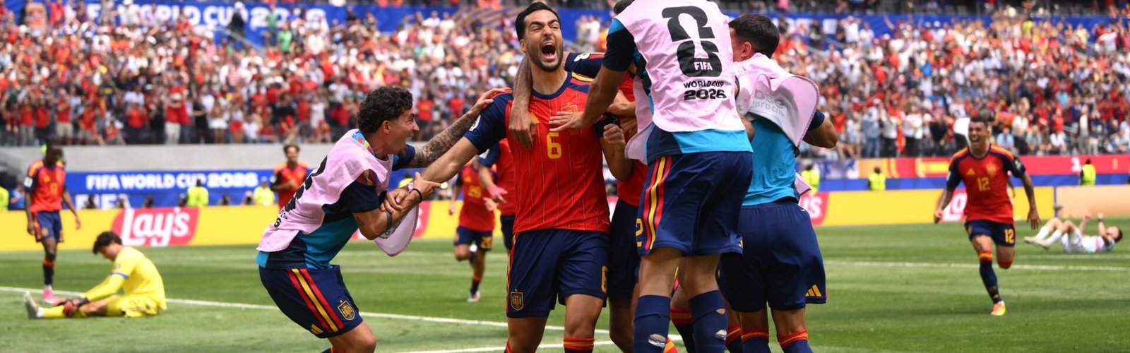 FIFA World Cup Spain reached the semi-finals by defeating Belgium 2-1