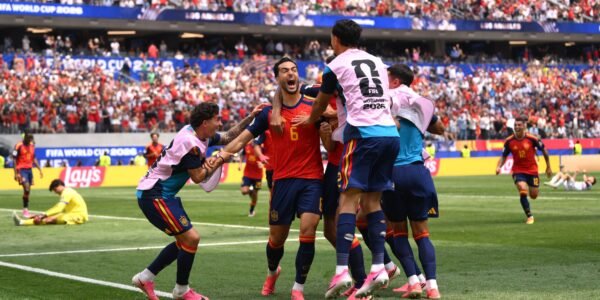 FIFA World Cup Spain reached the semi-finals by defeating Belgium 2-1