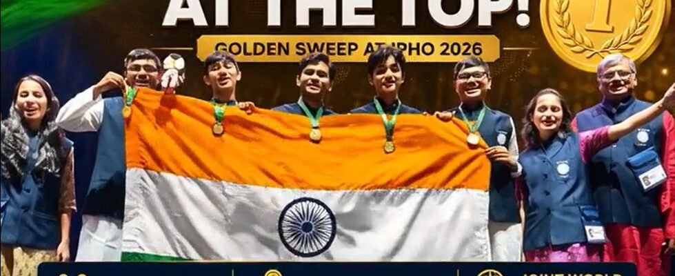 Five Indian students won gold medals at the 56th International Physics Olympiad.