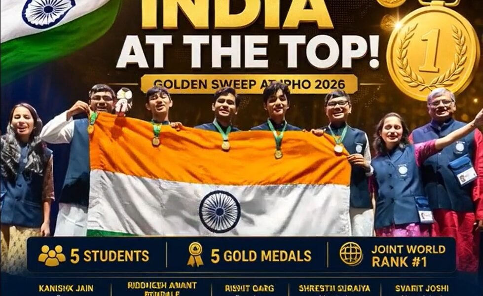 Five Indian students won gold medals at the 56th International Physics Olympiad.