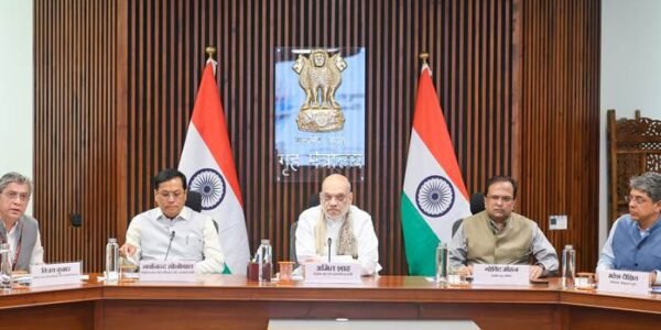 Home Minister Amit Shah and Union Minister Sarbananda Sonowal reviewed the progress made in the formation of the Bureau of Port Security (BoPS).