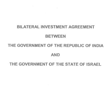 India-Israel Bilateral Investment Agreement (BIA) comes into effect today.