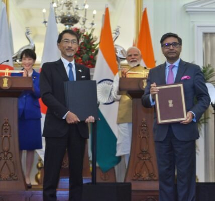 India and Japan signed several agreements across various sectors, including economic and energy security, pharmaceuticals, defense, and AI.