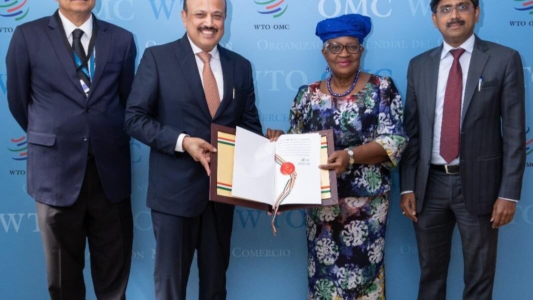 India submitted its instrument of acceptance, becoming a party to the WTO Agreement on Fisheries Subsidies.