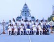 Indian Navy commissioned the indigenously built advanced stealth frigate INS Mahendragiri in Visakhapatnam in the presence of the Defence Minister