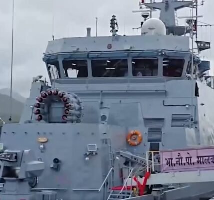 Indian Navy inducted the indigenous anti-submarine warship INS Malvan into its fleet