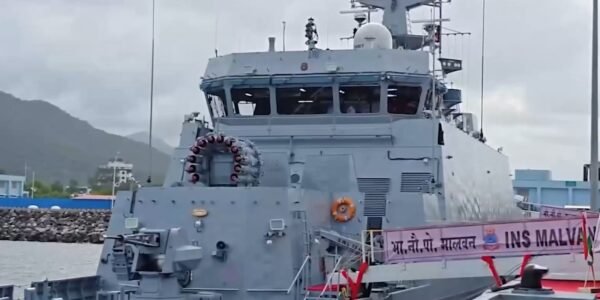 Indian Navy inducted the indigenous anti-submarine warship INS Malvan into its fleet