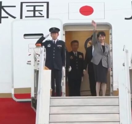 Japan Prime Minister Sanae Takaichi arrived in Delhi on an official visit to India.