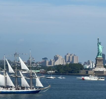 Lokayan 2026 INS Sudarshini arrives in New York to participate in the Sail4Th 250 celebrations.