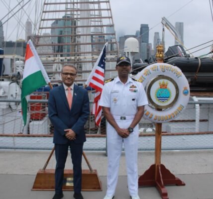 Lokayan 26 INS Sudarshini successfully concluded its visit to the port of New York, USA.