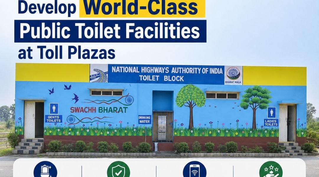 NHAI has launched an initiative to develop world-class public toilet facilities at toll plazas.