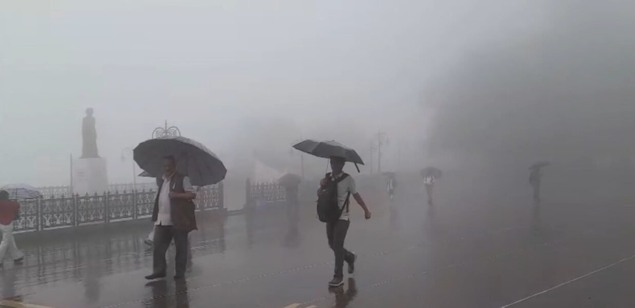Normal life disrupted by continuous rainfall in several parts of Himachal Pradesh.