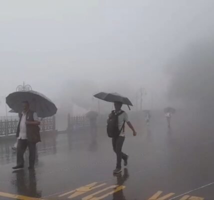 Normal life disrupted by continuous rainfall in several parts of Himachal Pradesh.