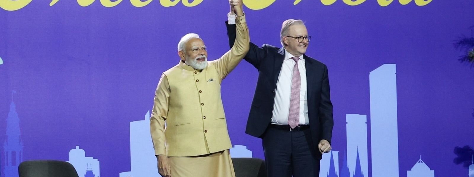 PM Modi addressed a massive gathering of the Indian community living in Australia at Melbourne Marvel Stadium.