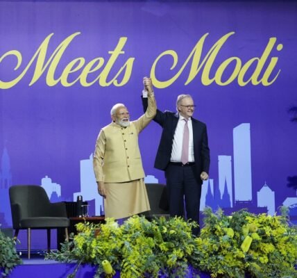 PM Modi addressed a massive gathering of the Indian community living in Australia at Melbourne Marvel Stadium.