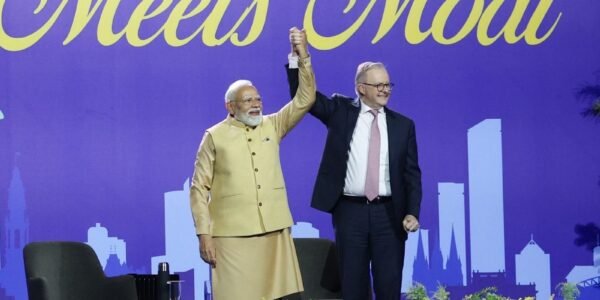PM Modi addressed a massive gathering of the Indian community living in Australia at Melbourne Marvel Stadium.