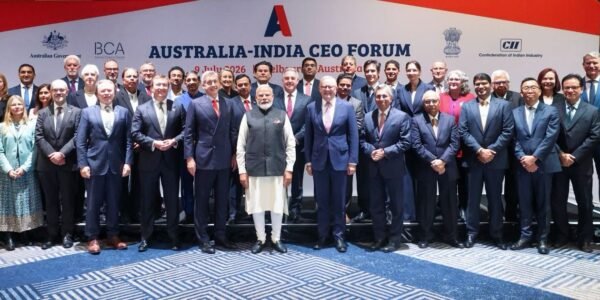 PM Modi addressed the Australia-India CEO Forum and the Economic Roadmap business event.