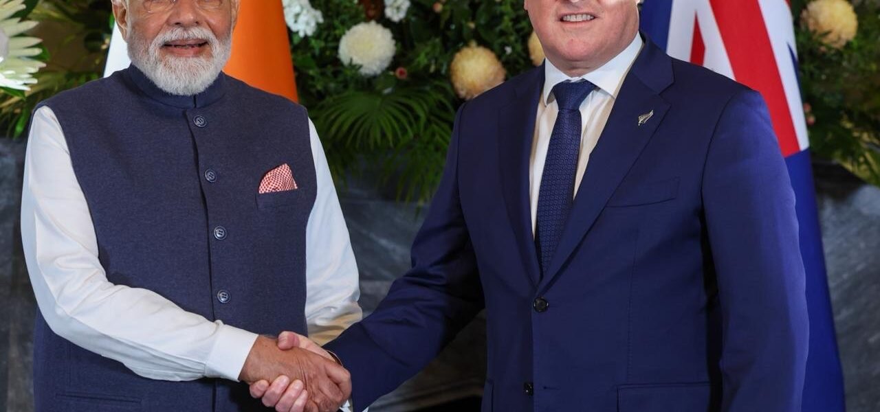 PM Modi held delegation-level talks with New Zealand PM Christopher Luxon in Auckland.