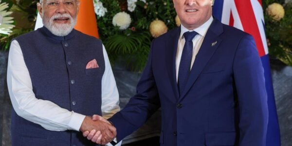 PM Modi held delegation-level talks with New Zealand PM Christopher Luxon in Auckland.