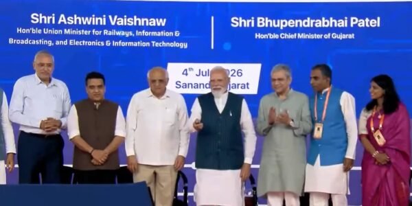 PM Modi inaugurated the CG Semi outsourced semiconductor assembly and testing facility in Gujarat.