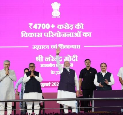 PM Modi laid the foundation stone for and dedicated to the nation various development projects worth over ₹4,700 crore in Chandigarh.