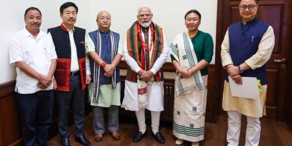 PM Modi reviewed the flood situation with the Members of Parliament from Arunachal Pradesh and Nagaland.
