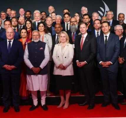 PM Modi, together with New Zealand PM Christopher Luxon, interacted with a select group of CEOs and business leaders today.
