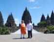 PM Modi visited the Prambanan Temple complex, a UNESCO World Heritage Site in Yogyakarta, today.